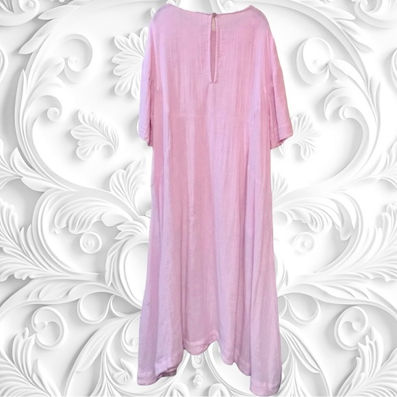 Free People Pink Live Light Midi Oversized Dress - Picture 5 of 5